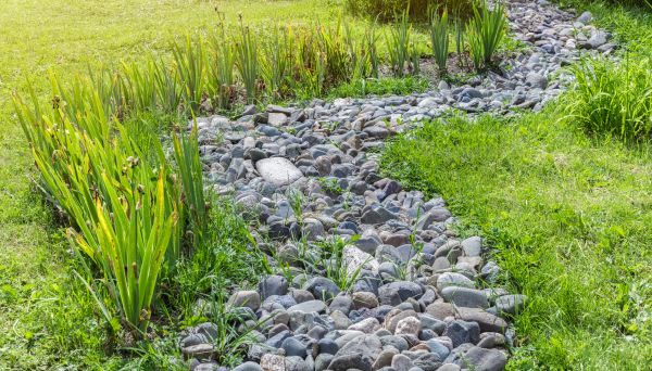 River Rock Garden Installation in Modesto